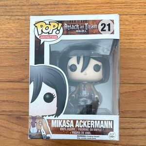 Funko Pop! Mikasa Ackermann in Brown and Black